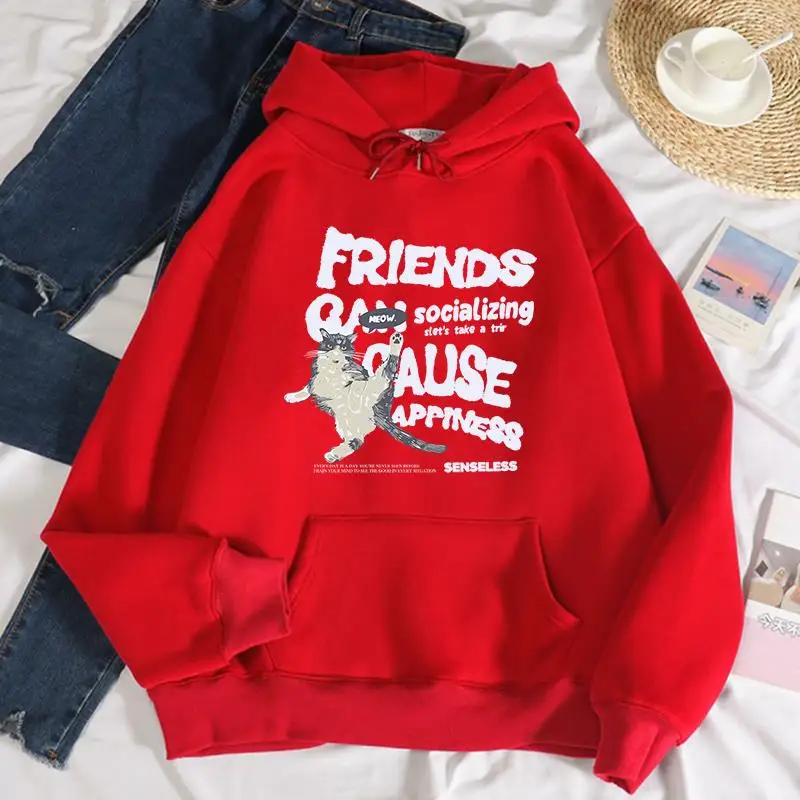 Autumn Womans Men Hoodies Kung Fu Cat printing Sweatshirt Casual Warm Fleece Comfortable Pullover Fashion Street Female Clothes
Autumn Womans Men Hoodies Kung Fu Cat printing Sweatshirt Casual Warm Fleece Comfortable Pullover Fashion Street Female Clothes