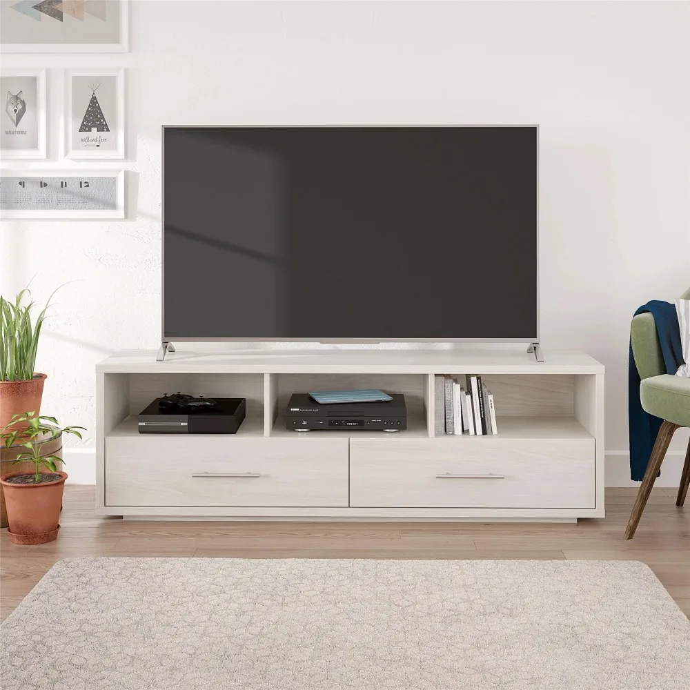 TV cabinet Open Storage 3 Shelves and 2 Door TVs for up to 70"Charcoal home furniture stand modern TVes stand Shelves,Ivory Oak
TV cabinet Open Storage 3 Shelves and 2 Door TVs for up to 70"Charcoal home furniture stand modern TVes stand Shelves,Ivory Oak