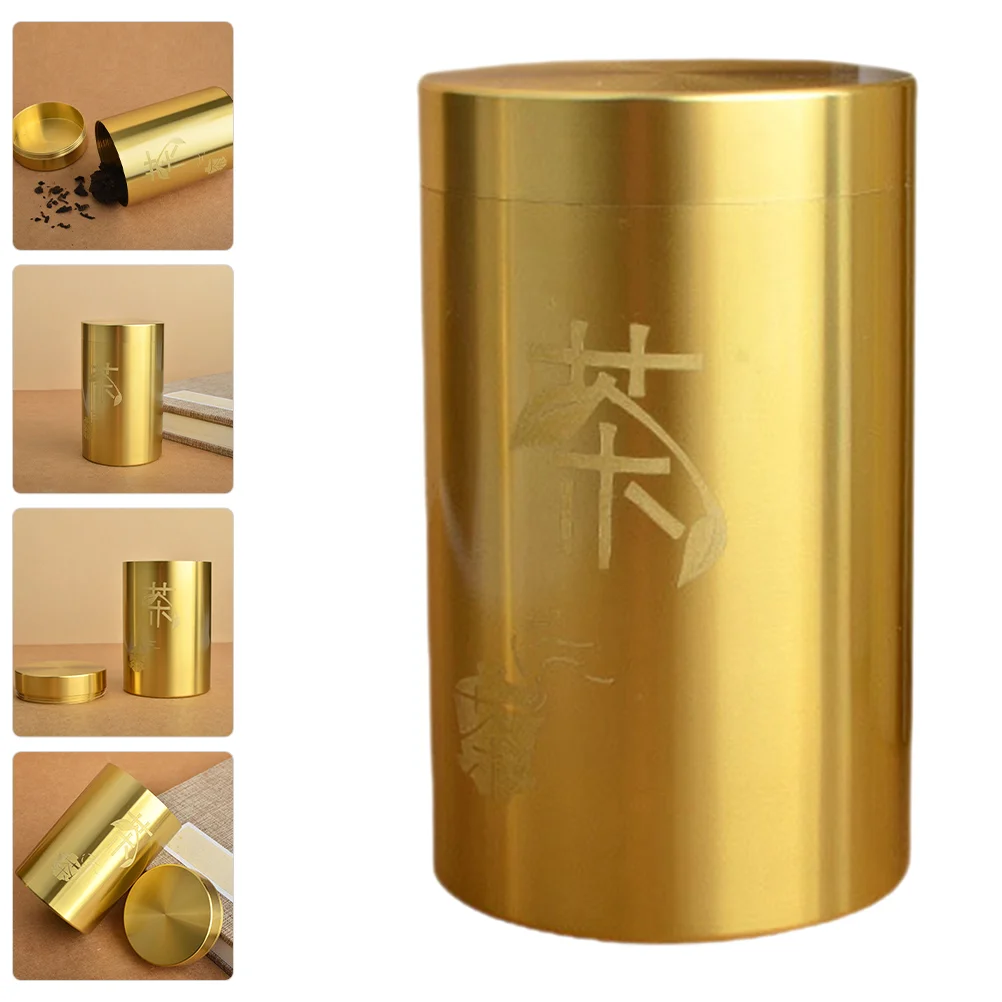 1 Piece Brass Tea Storage Canister Airtight Container for Loose Leaf Tea Coffee Sugar Spices 100g Capacity Kitchen Living Room
1 Piece Brass Tea Storage Canister Airtight Container for Loose Leaf Tea Coffee Sugar Spices 100g Capacity Kitchen Living Room