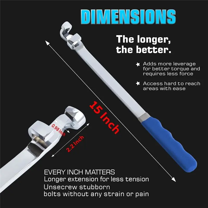 AWAH Wrench Extension Tool Bar, Torque Adapter Wrench Extension, Perfect For Mechanics, Diyers, Garage Mechanics
AWAH Wrench Extension Tool Bar, Torque Adapter Wrench Extension, Perfect For Mechanics, Diyers, Garage Mechanics