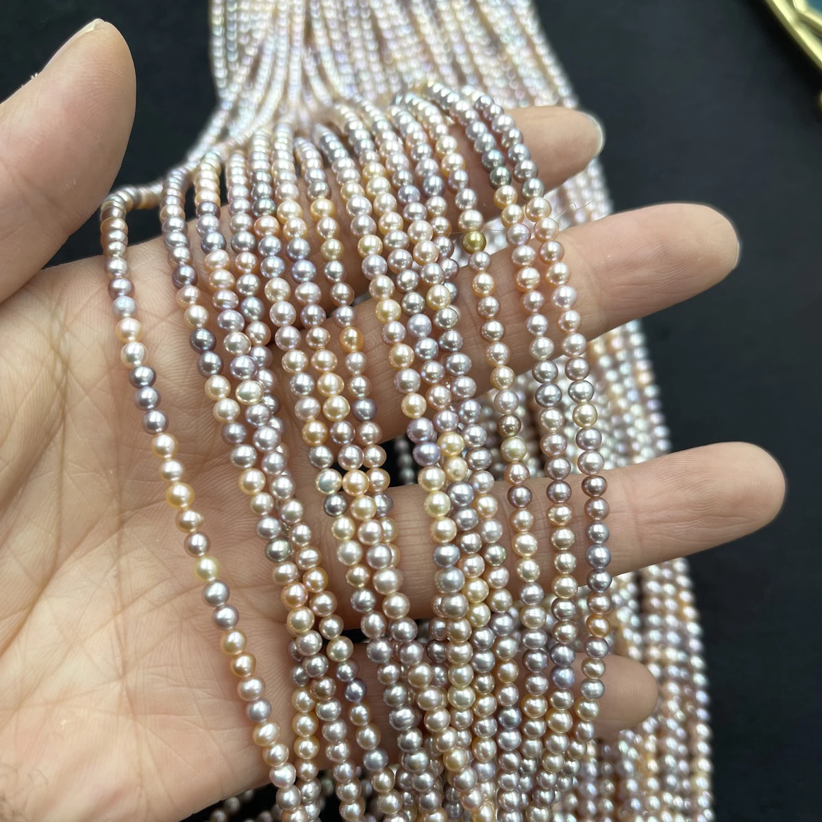 AAA 3-4mm Natural Freshwater Pearl Beads Colors Purple Pearl Beads For Jewelry Making DIY Bracelet Necklace Accessories Strand
AAA 3-4mm Natural Freshwater Pearl Beads Colors Purple Pearl Beads For Jewelry Making DIY Bracelet Necklace Accessories Strand