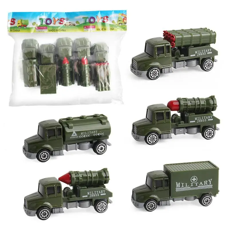 1:64 5PCS Die-cast Military Vehicles Set Alloy Metal Mini Truck Models Car Toy
1:64 5PCS Die-cast Military Vehicles Set Alloy Metal Mini Truck Models Car Toy