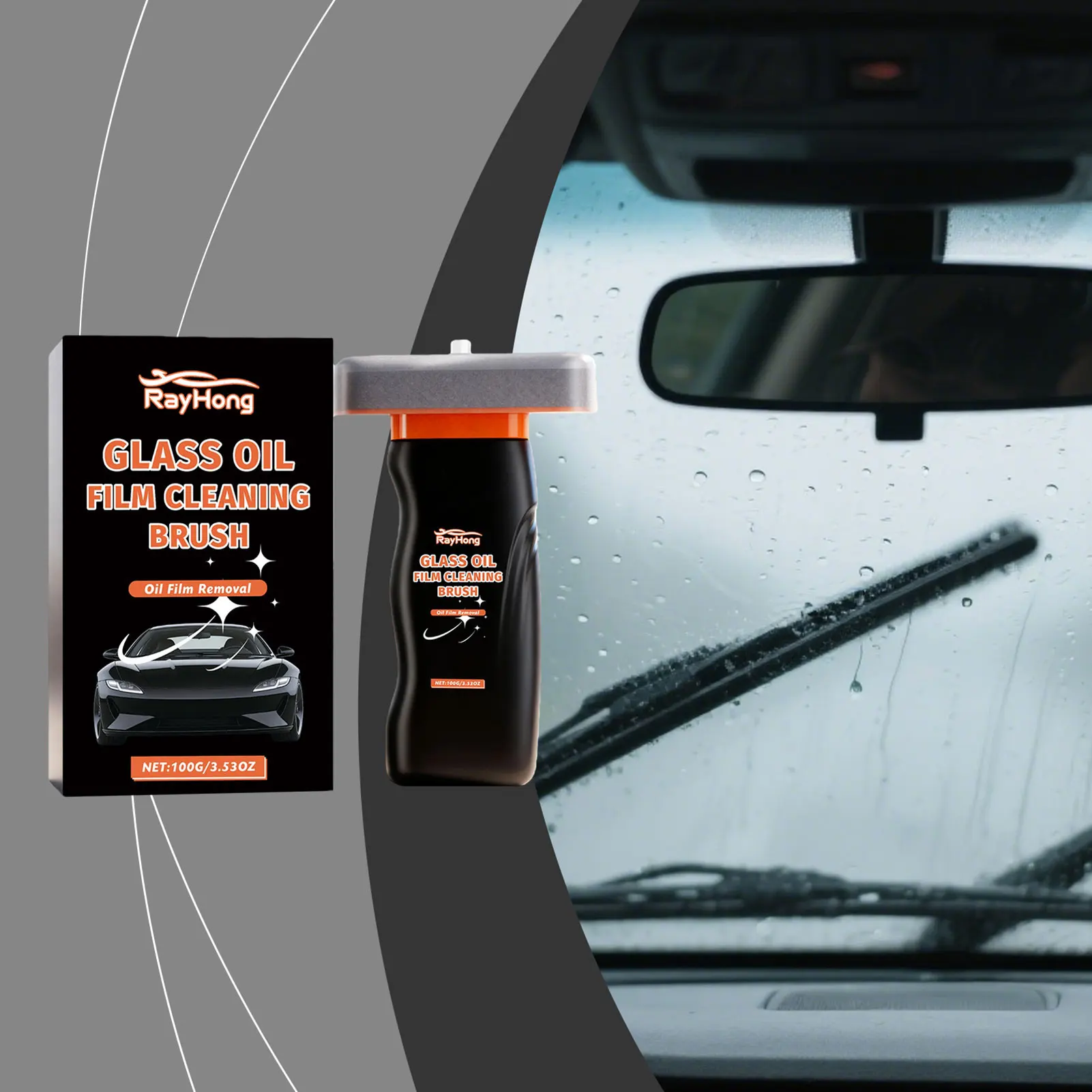 100g Glass Oil Film Cleaning Brush Oil Film Removal For Vehicle Window Mirrors Glass Cleaner For Safe Driving Car Maintenance
100g Glass Oil Film Cleaning Brush Oil Film Removal For Vehicle Window Mirrors Glass Cleaner For Safe Driving Car Maintenance