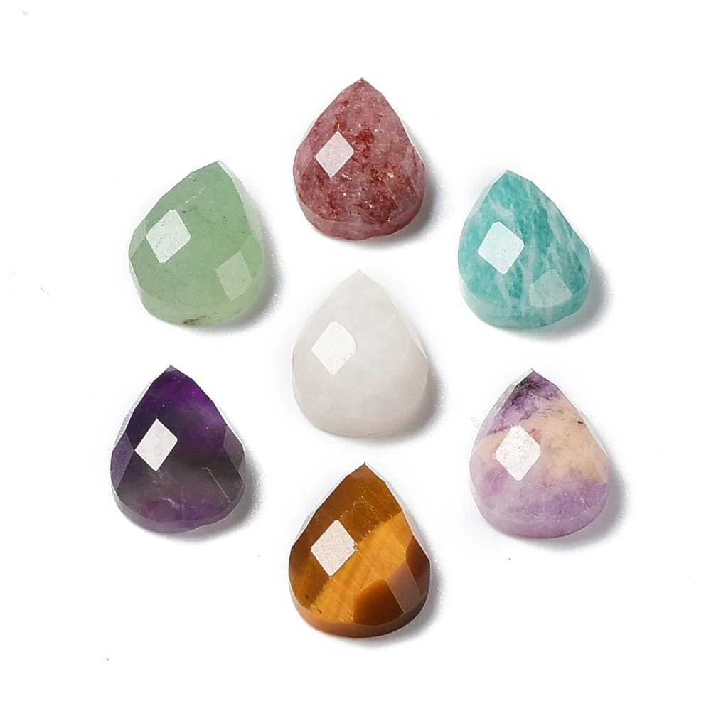 5Pcs Gemstone Cabochons Faceted Teardrop Shaped Cabochon for DIY Earrings Bracelet Necklace Jewelry Handicraft Supplies
5Pcs Gemstone Cabochons Faceted Teardrop Shaped Cabochon for DIY Earrings Bracelet Necklace Jewelry Handicraft Supplies