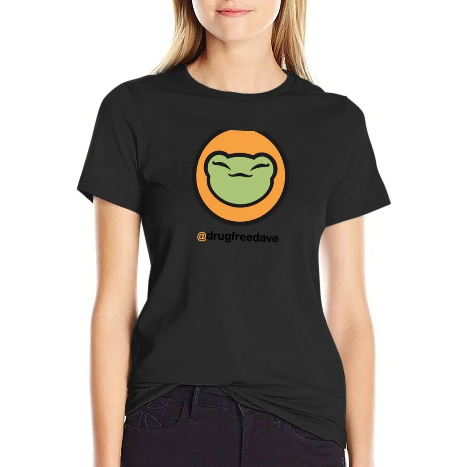 Drugfreedave Frog Logo (Back Print / Orange) T-Shirt Aesthetic clothing hippie clothes funny white t-shirts for Women
Drugfreedave Frog Logo (Back Print / Orange) T-Shirt Aesthetic clothing hippie clothes funny white t-shirts for Women