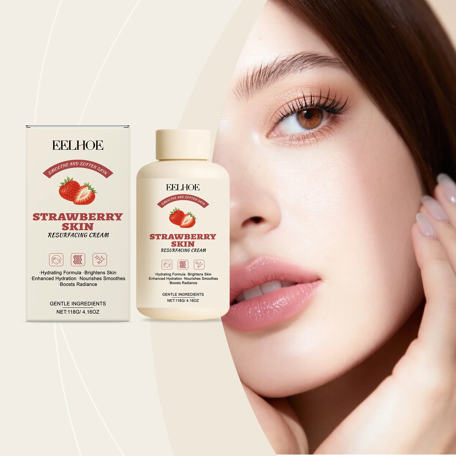 Strawberry Body Lotion Hydrating Improve Dry Rough Skin Brightening Firming Soften Fresh Fragrance Nourishing Massage Body Cream
Strawberry Body Lotion Hydrating Improve Dry Rough Skin Brightening Firming Soften Fresh Fragrance Nourishing Massage Body Cream