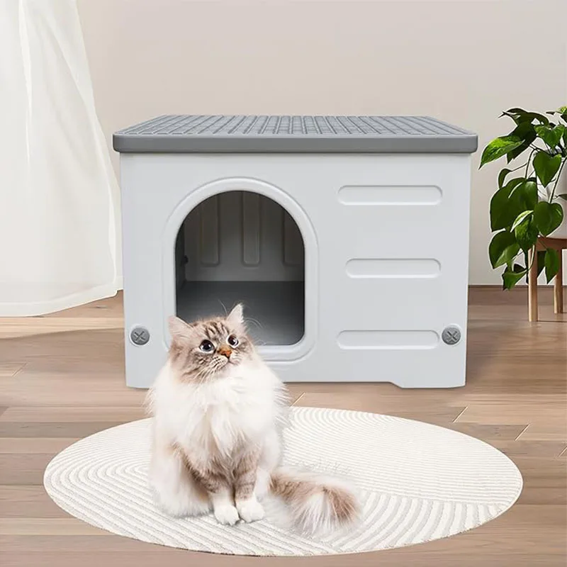 Plastic Cat House Stackable Feral Cat Shelter Indoor Cat House Insulated Weatherproof Waterproof Elevated For Outdoor Indoor Use
Plastic Cat House Stackable Feral Cat Shelter Indoor Cat House Insulated Weatherproof Waterproof Elevated For Outdoor Indoor Use