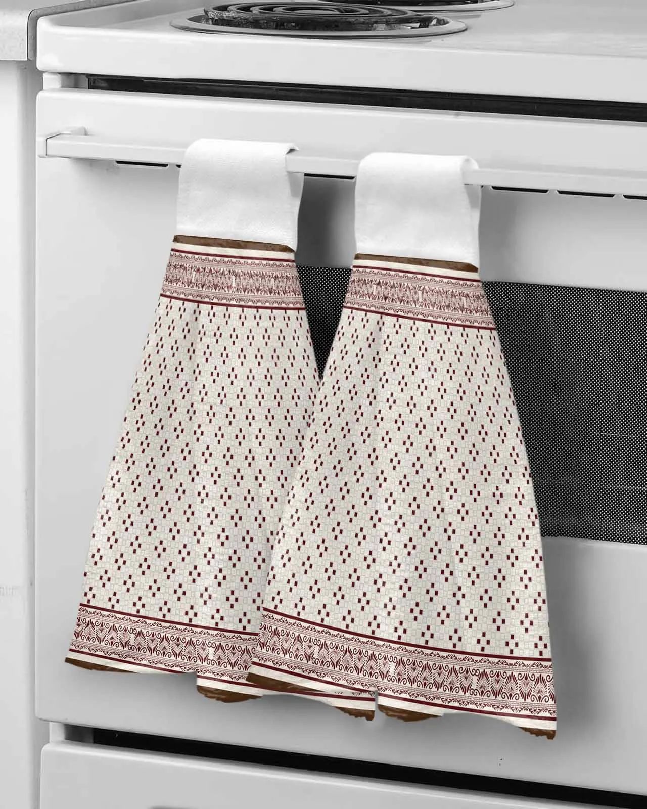Abstract Retro Pattern Hand Towel Soft Absorbent Cloth Dishcloths Hanging Cloth Kitchen Bathroom Accessories 
Abstract Retro Pattern Hand Towel Soft Absorbent Cloth Dishcloths Hanging Cloth Kitchen Bathroom Accessories