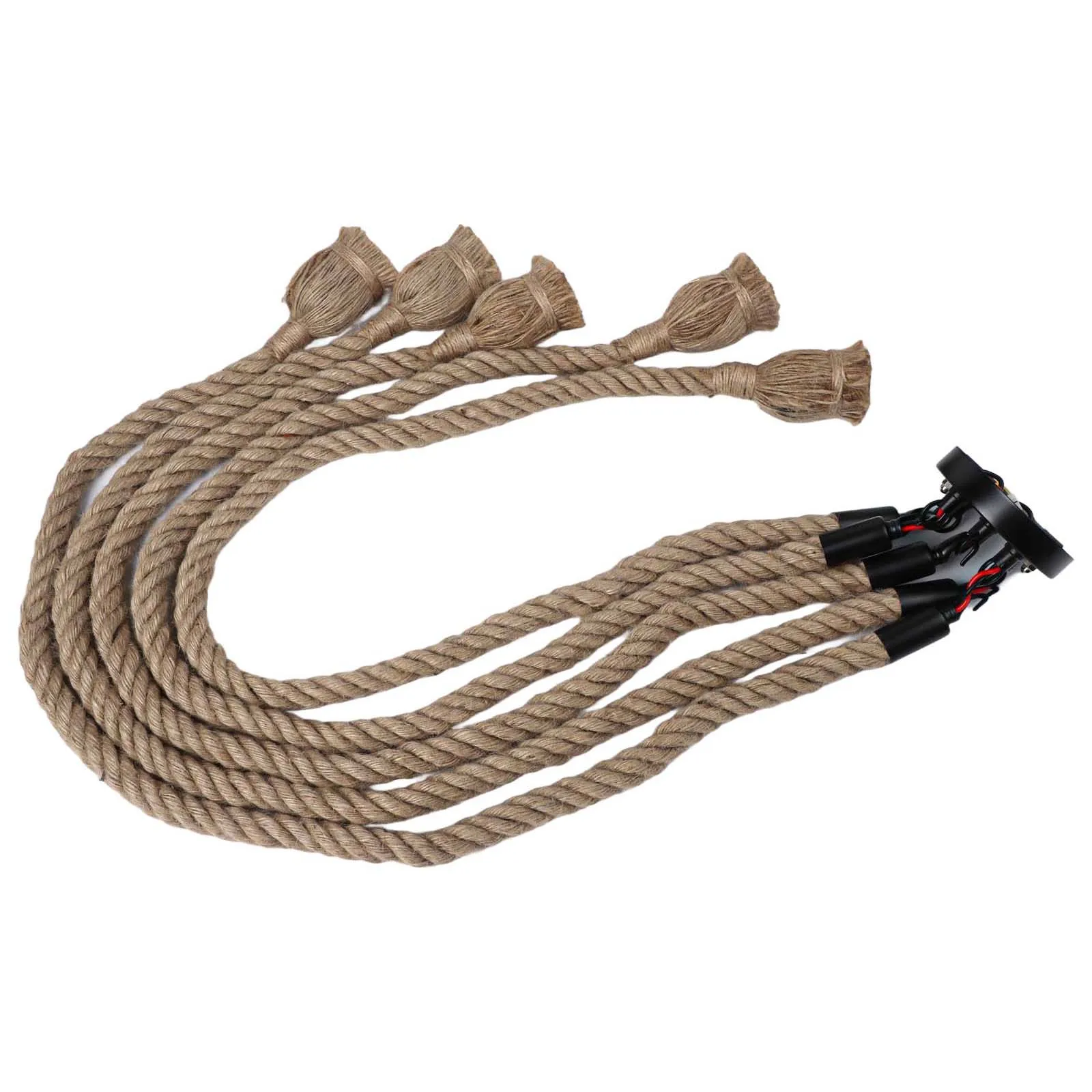 DIY Hemp Rope Retro Industrial Chandelier E27 5 Lights Pendant Light Fitting Living Room Restaurant Pendant Lights No Lampbulb
DIY Hemp Rope Retro Industrial Chandelier E27 5 Lights Pendant Light Fitting Living Room Restaurant Pendant Lights No Lampbulb