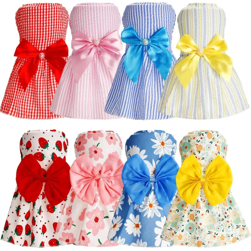 Outfits for Puppy Princess Dresses for Puppy Soft Lightweight Summer Fruit Floral Pattern Pet Skirts for Girl Puppy
Outfits for Puppy Princess Dresses for Puppy Soft Lightweight Summer Fruit Floral Pattern Pet Skirts for Girl Puppy