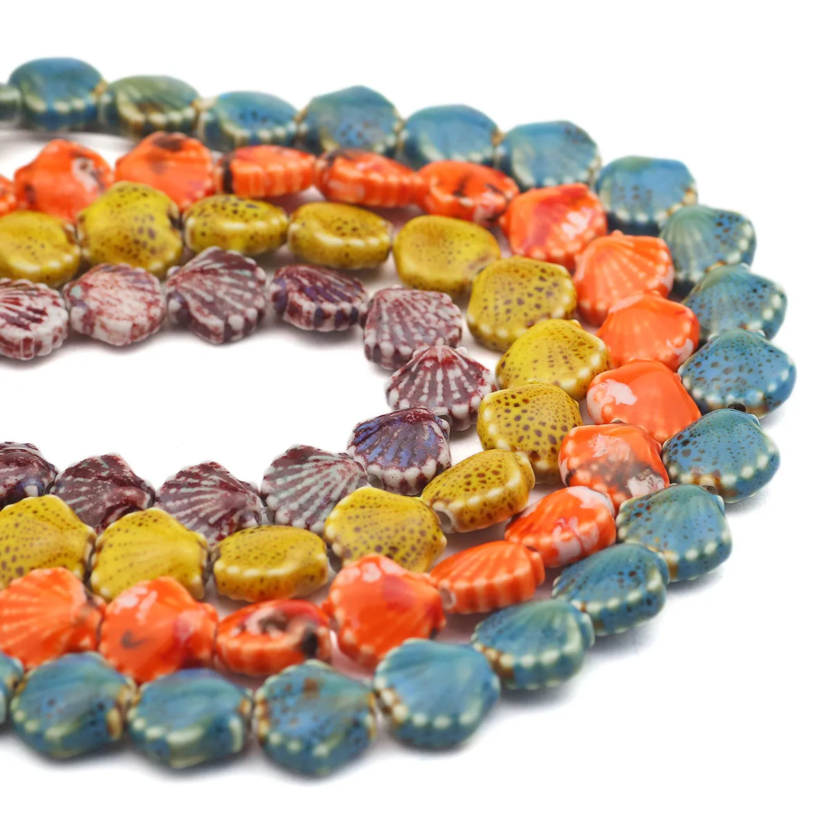 13mm Red Orange Yellow Flower Glazed Ceramic Shell Spacer Loose Beads For Jewelry Making Bracelet Necklace DIY Accessories
13mm Red Orange Yellow Flower Glazed Ceramic Shell Spacer Loose Beads For Jewelry Making Bracelet Necklace DIY Accessories