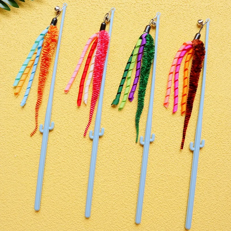 Cat Toys Ribbon Tassel Sticks Cats Toy Long Handle Teaser Cat Toys Interactive Wool Butterfly Toy for Cats Teasing Pet Supplies
Cat Toys Ribbon Tassel Sticks Cats Toy Long Handle Teaser Cat Toys Interactive Wool Butterfly Toy for Cats Teasing Pet Supplies