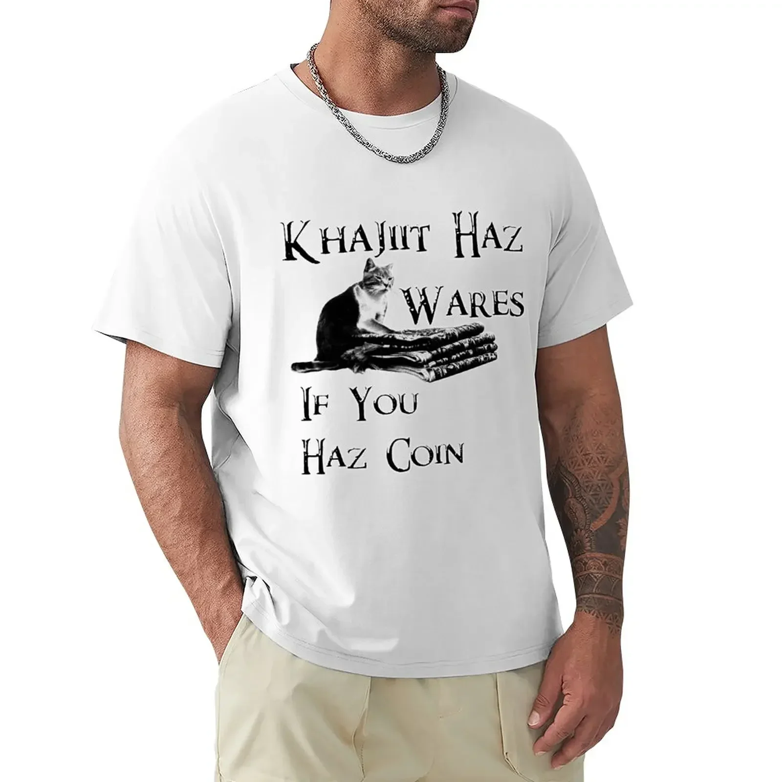 Khajiit Haz Wares - V.1 T-Shirt summer clothes oversizeds sports fans men t shirt
Khajiit Haz Wares - V.1 T-Shirt summer clothes oversizeds sports fans men t shirt
