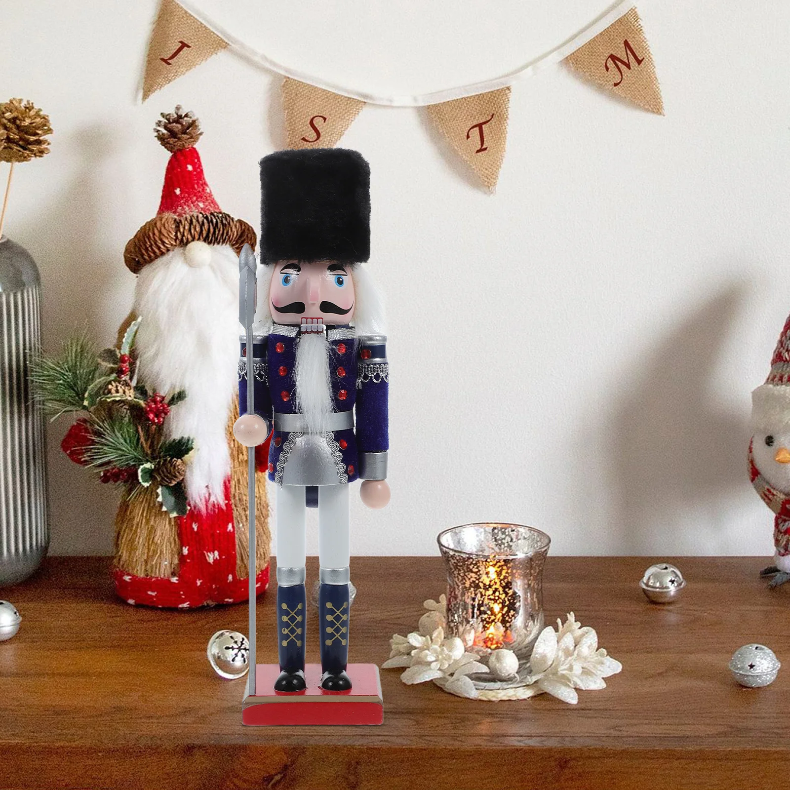Wooden Nutcracker Soldier Classic Traditional Holiday Tabletop Decoration Festive Nutcracker Sculpture Small Wooden Nutcrackers
Wooden Nutcracker Soldier Classic Traditional Holiday Tabletop Decoration Festive Nutcracker Sculpture Small Wooden Nutcrackers