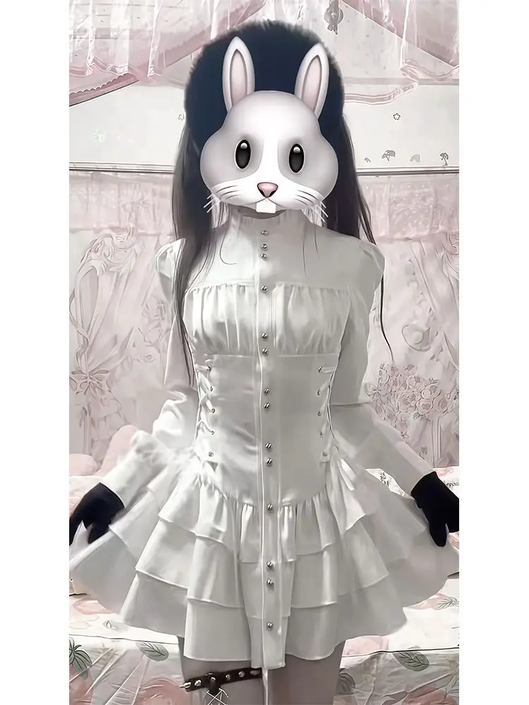 Платье MAGOGO в готическом стиле с короткими рукавами, элегантное приталенное платье для миниатюрных женщин.
Платье MAGOGO в готическом стиле с короткими рукавами, элегантное приталенное платье для миниатюрных женщин.