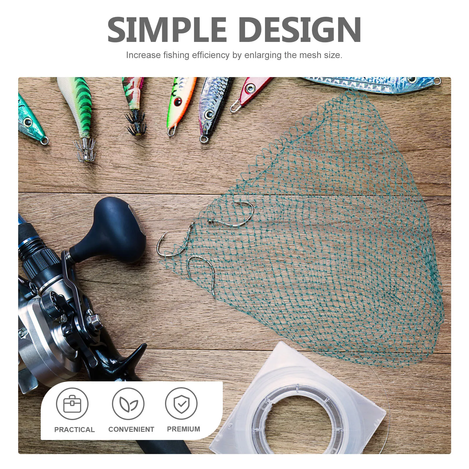 1PC Green Fishing Replacement Nylon Strong Tensile 1.5x1.5cm Mesh Fish Net for Lakes Rivers Boats Easy
1PC Green Fishing Replacement Nylon Strong Tensile 1.5x1.5cm Mesh Fish Net for Lakes Rivers Boats Easy