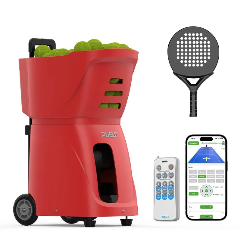 Wholesale Tennis Padel Ball Machine Automatic Ball Launcher Outdoor PUSUN PT Smart Professional 100-Ball Capacity Tennis Trainer
Wholesale Tennis Padel Ball Machine Automatic Ball Launcher Outdoor PUSUN PT Smart Professional 100-Ball Capacity Tennis Trainer