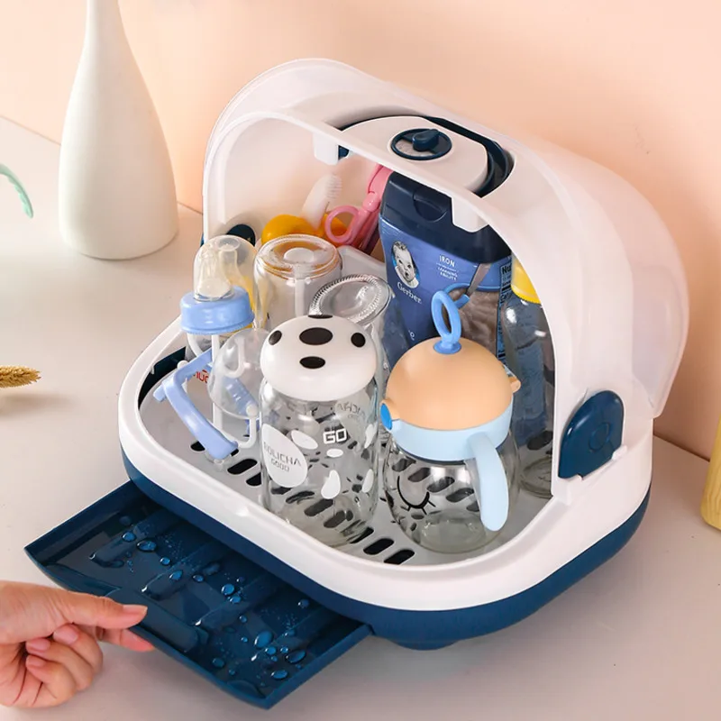 Baby Bottle Storage Box Slide Cover Large Portable With Cover Dust Drain Rack Baby Supplies Organizer Box Kitchen Tableware Box
Baby Bottle Storage Box Slide Cover Large Portable With Cover Dust Drain Rack Baby Supplies Organizer Box Kitchen Tableware Box