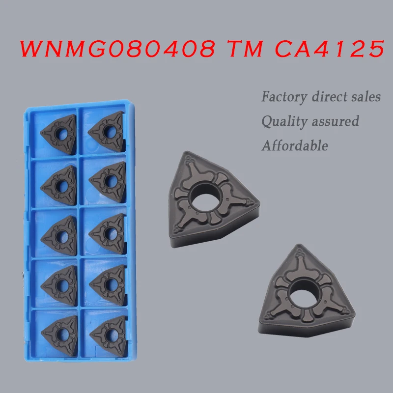 10Pcs WNMG080408 TM CA4125 High Quality Carbide Insert External Turning Tool CNC Machine for WNMG Lathe Parts
10Pcs WNMG080408 TM CA4125 High Quality Carbide Insert External Turning Tool CNC Machine for WNMG Lathe Parts