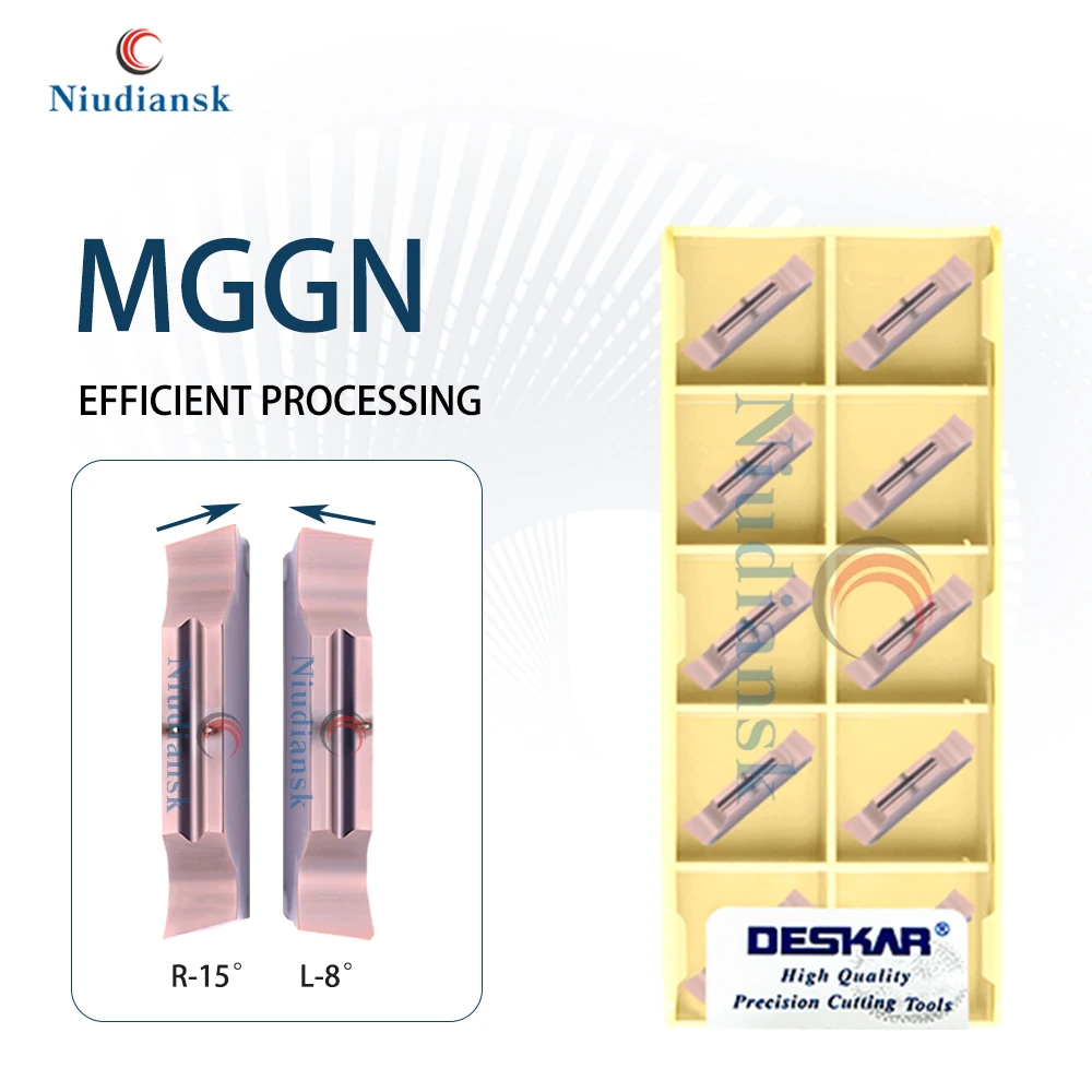 CNC Lathe Slotting Blades MGGN Series Grooving Cutting Tools MGGN150 200 250 300 400 500 R/L-8 R/L-15 Numerical Control Cutters
CNC Lathe Slotting Blades MGGN Series Grooving Cutting Tools MGGN150 200 250 300 400 500 R/L-8 R/L-15 Numerical Control Cutters