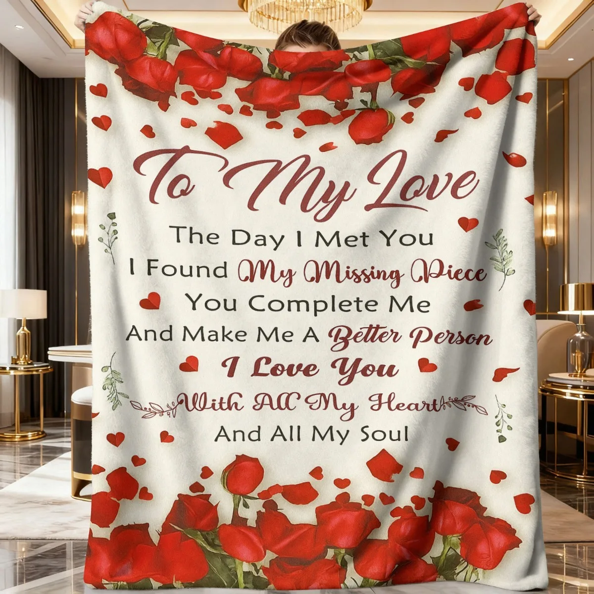 Top pick1pc To My Love Flannel Blanket Red Rose Heart Print All-Season Valentine's Day Him Her Bedding Gift
Top pick1pc To My Love Flannel Blanket Red Rose Heart Print All-Season Valentine's Day Him Her Bedding Gift