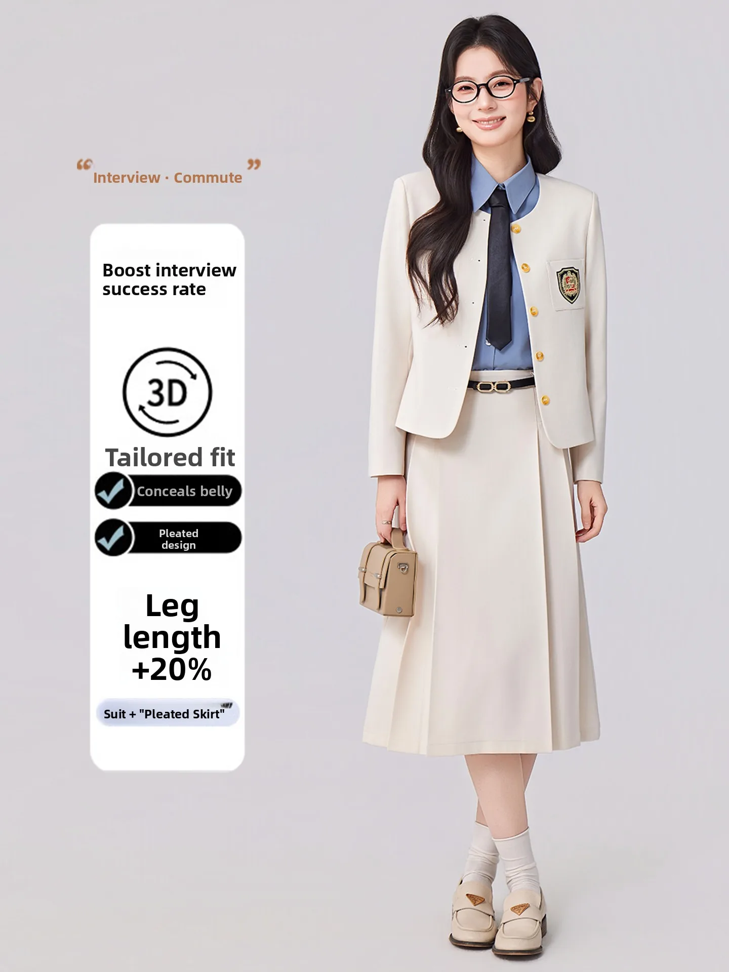 Elegant Professional Women's Suit Set College Students Interview Wardrobe Career Fashion Miniature Waistcoat Skirt
Elegant Professional Women's Suit Set College Students Interview Wardrobe Career Fashion Miniature Waistcoat Skirt