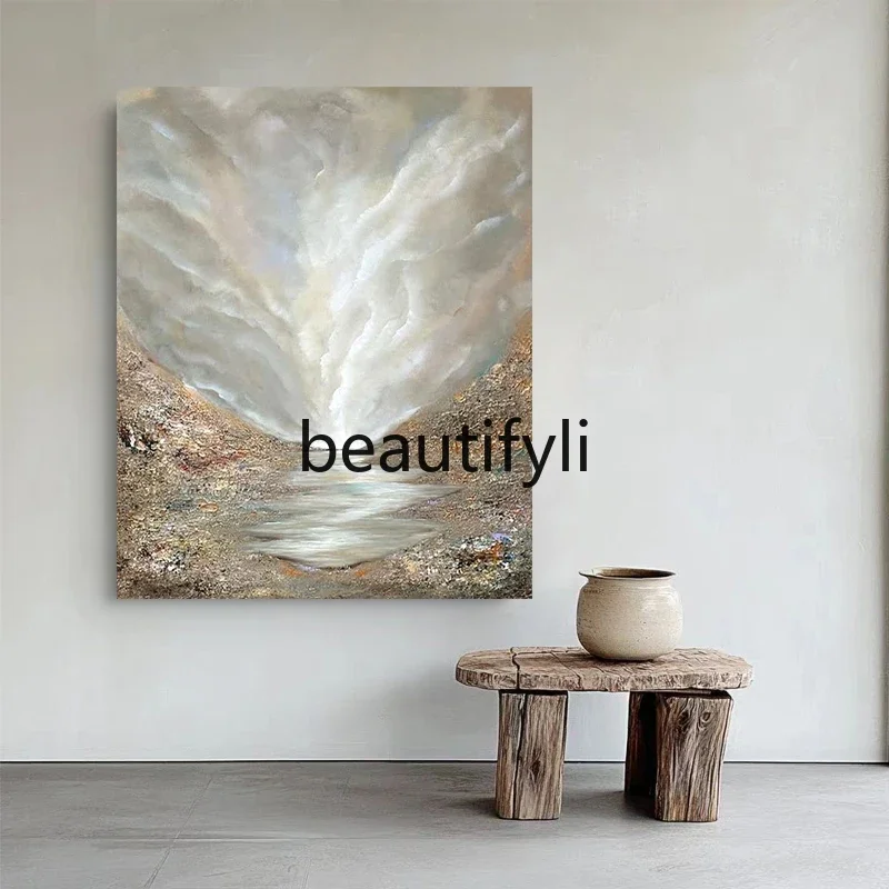 Hand-painted oil painting wabi sabi wind decorative painting abstract high-level texture painting1184
Hand-painted oil painting wabi sabi wind decorative painting abstract high-level texture painting1184