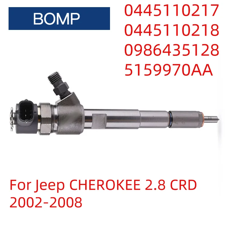 0445110217 0445110218 New Diesel Fuel Injector Nozzle 0986435128 5159970AA For Jeep CHEROKEE 2.8 CRD 2002-2008
0445110217 0445110218 New Diesel Fuel Injector Nozzle 0986435128 5159970AA For Jeep CHEROKEE 2.8 CRD 2002-2008