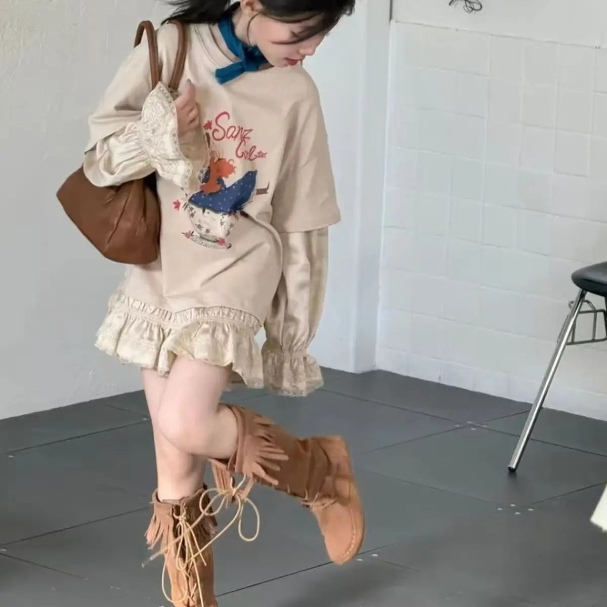 Girls' Dress For Spring 2026 New Style For Girls Big Girls FakeTwo Pieces Ruffled Princess Dress Little Girls' Dress
Girls' Dress For Spring 2026 New Style For Girls Big Girls FakeTwo Pieces Ruffled Princess Dress Little Girls' Dress