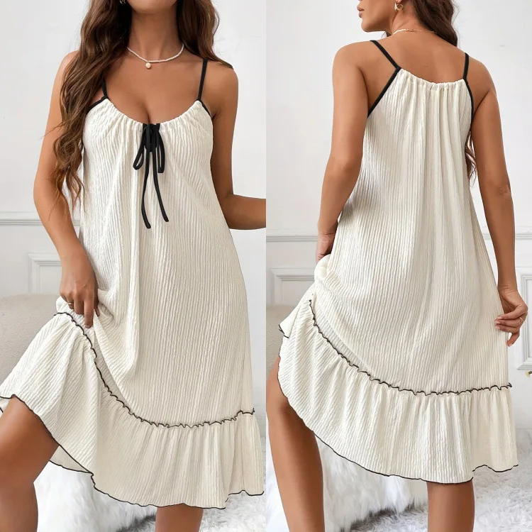 Sling Nightgown Women's Summer Loose Pajamas Women's Sweet And Sexy Nightwears For Ladies
Sling Nightgown Women's Summer Loose Pajamas Women's Sweet And Sexy Nightwears For Ladies