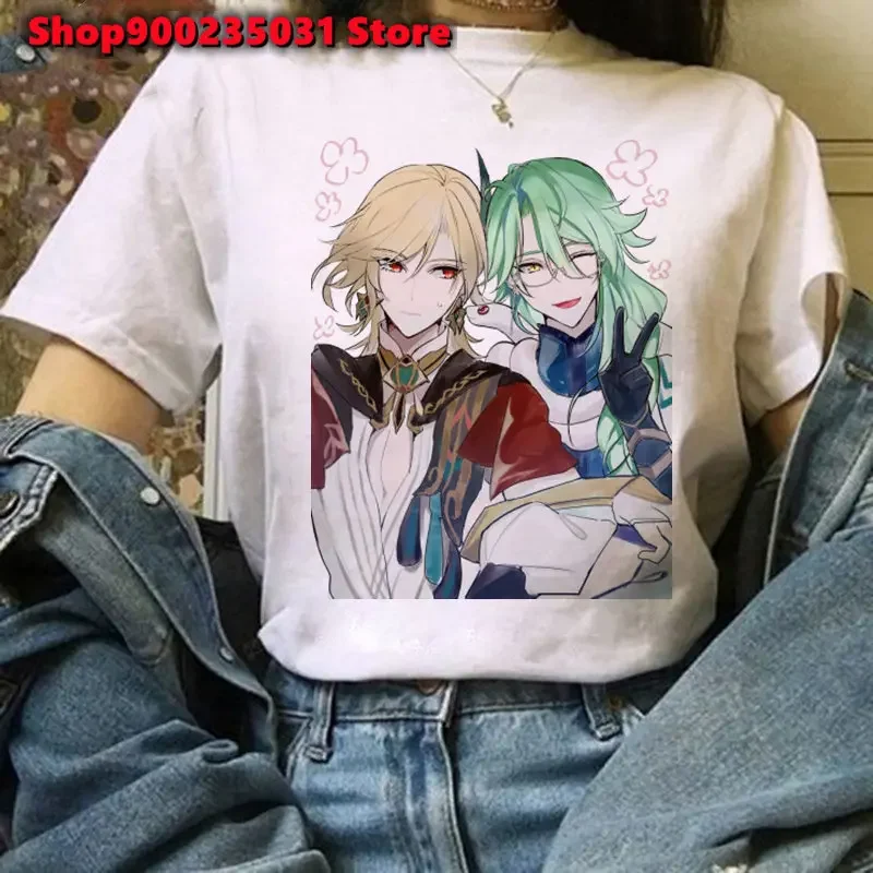Genshin Impact Baizhu Anime Tshirt Women Y2K Graphic T-shirt Funny Top Female Short Sleeve Hip Hop Tee Streetwear Clothes
Genshin Impact Baizhu Anime Tshirt Women Y2K Graphic T-shirt Funny Top Female Short Sleeve Hip Hop Tee Streetwear Clothes