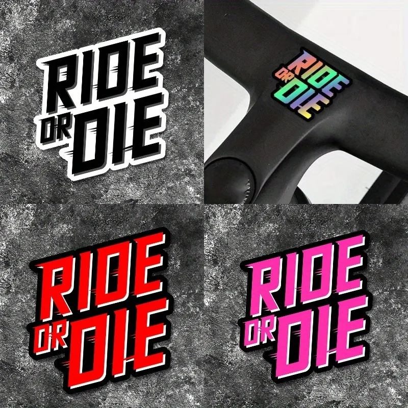 Waterproof Ride Or Die Sticker, Durable Vinyl Decal for MTB Road Bicycle Frame Front Fork Handle, Universal Motorcycle Decor
Waterproof Ride Or Die Sticker, Durable Vinyl Decal for MTB Road Bicycle Frame Front Fork Handle, Universal Motorcycle Decor