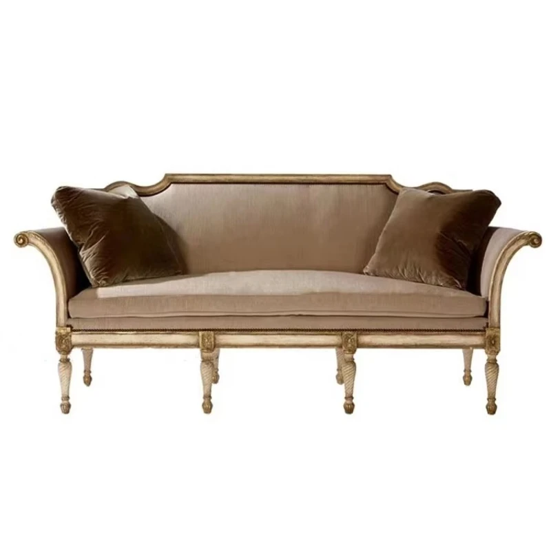 High-quality French antique classical solid wood sofa living room
High-quality French antique classical solid wood sofa living room
