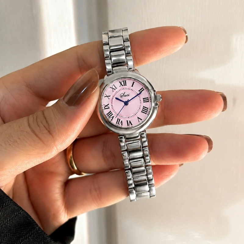 Elegant Ladies Watch Classic Roman Dial Stainless Steel Band Women's Quartz Wristwatch Fashion Dress Woman Watches Montre Femme
Elegant Ladies Watch Classic Roman Dial Stainless Steel Band Women's Quartz Wristwatch Fashion Dress Woman Watches Montre Femme