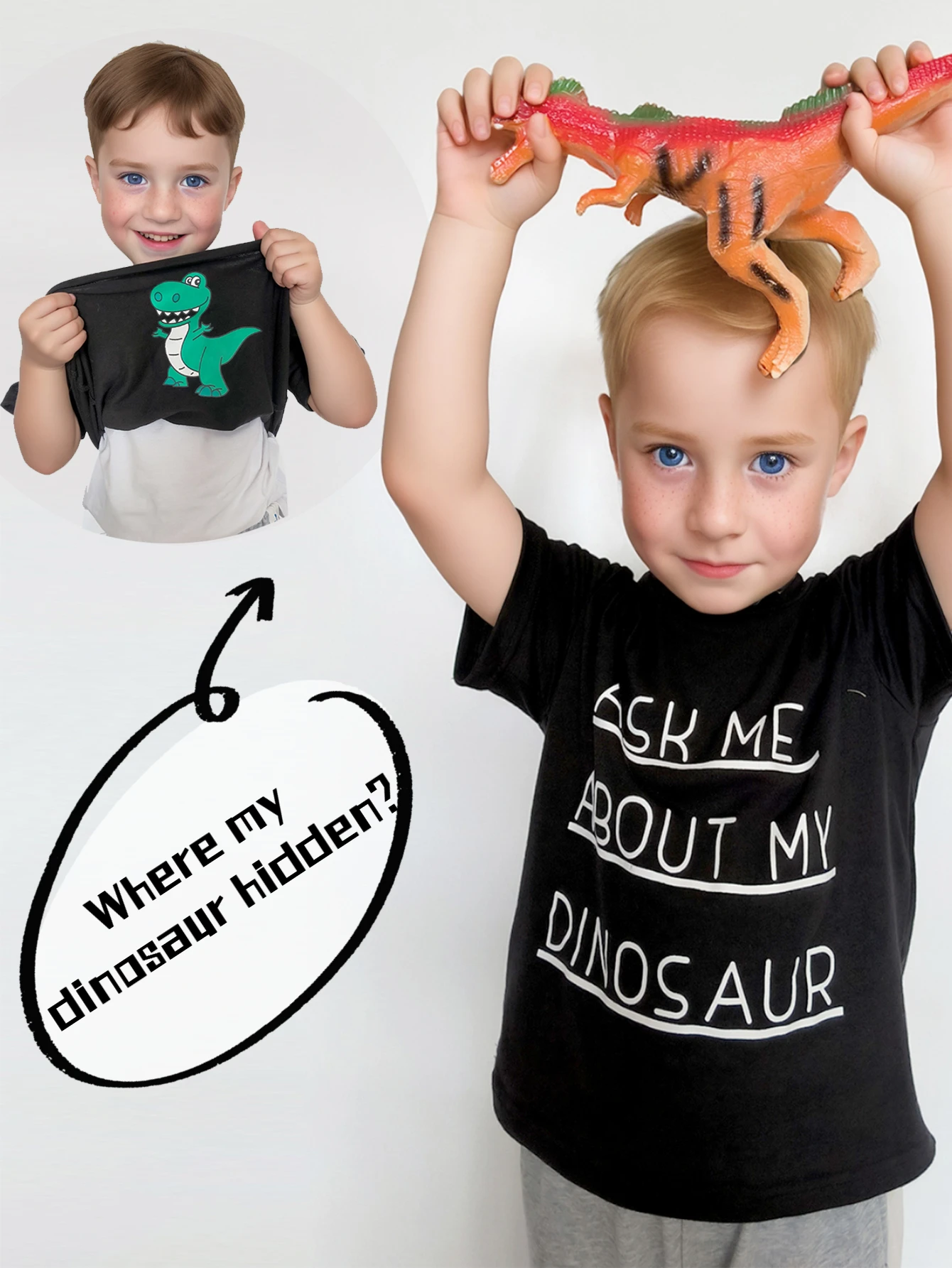 Summer Baby Boy Clothes Funny "Ask Me About My Dinosaur" Crew Neck T-shirt for Toddler Boys 1-6Y Kids Clothing Short Sleeve Top
Summer Baby Boy Clothes Funny "Ask Me About My Dinosaur" Crew Neck T-shirt for Toddler Boys 1-6Y Kids Clothing Short Sleeve Top