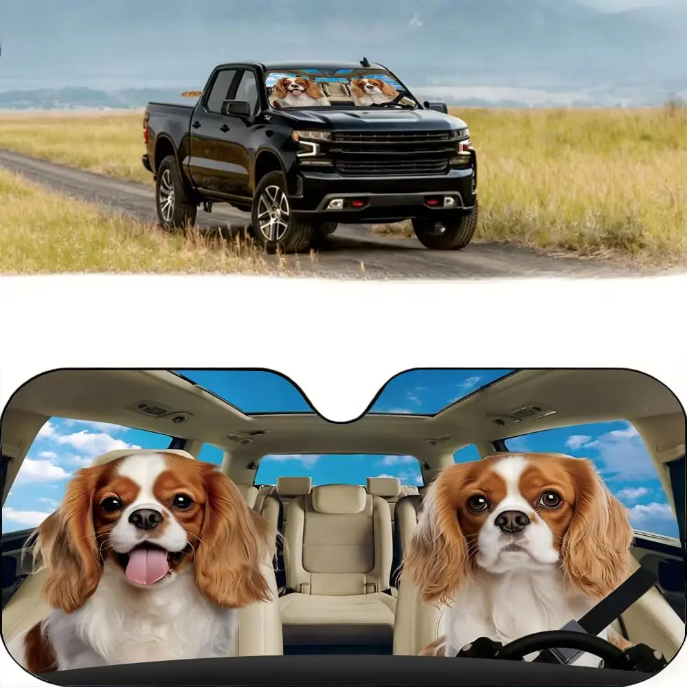 Cavalier King Charles Spaniel Sun Visor Reusable Aluminum Foil UV Protector Heat Three-layer Insulation Windshield Sunshades
Cavalier King Charles Spaniel Sun Visor Reusable Aluminum Foil UV Protector Heat Three-layer Insulation Windshield Sunshades