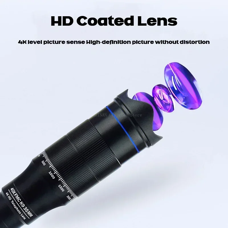 Professional Telescope HD 40X Zoom Monocular Phone Lens Camera Telephoto With Tripod Metal Telescope For Tourism Camping
Professional Telescope HD 40X Zoom Monocular Phone Lens Camera Telephoto With Tripod Metal Telescope For Tourism Camping
