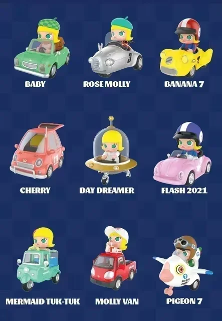 POP MART Molly Car Car Series Blind Box Guess Bag Mystery Box Toys Doll Anime Figure Desktop Ornaments Cute Gift
POP MART Molly Car Car Series Blind Box Guess Bag Mystery Box Toys Doll Anime Figure Desktop Ornaments Cute Gift