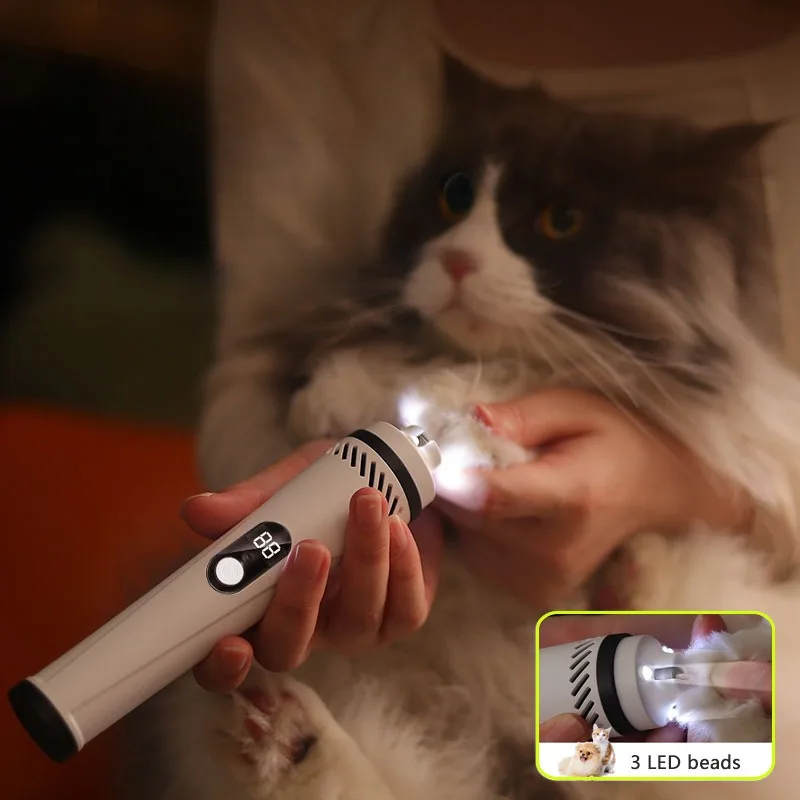 Pet Nail Trimmer Vacuum Led Light Digital Display Multi-functional Cat and Dog Electric Nail Clippers Pet Product Supplies
Pet Nail Trimmer Vacuum Led Light Digital Display Multi-functional Cat and Dog Electric Nail Clippers Pet Product Supplies