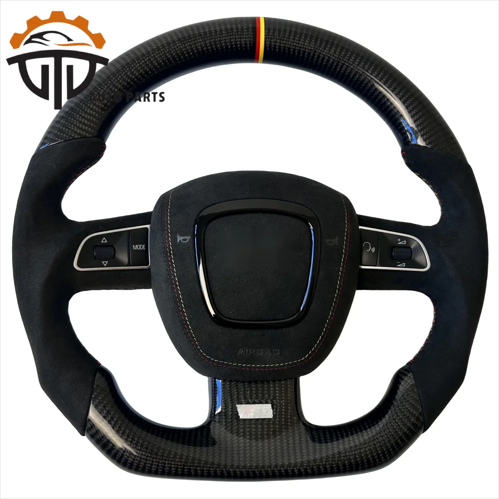 Replacement Real Glossy Carbon Fiber Steering Wheel With Perforated Leather For Audi S3 S4 S5
Replacement Real Glossy Carbon Fiber Steering Wheel With Perforated Leather For Audi S3 S4 S5
