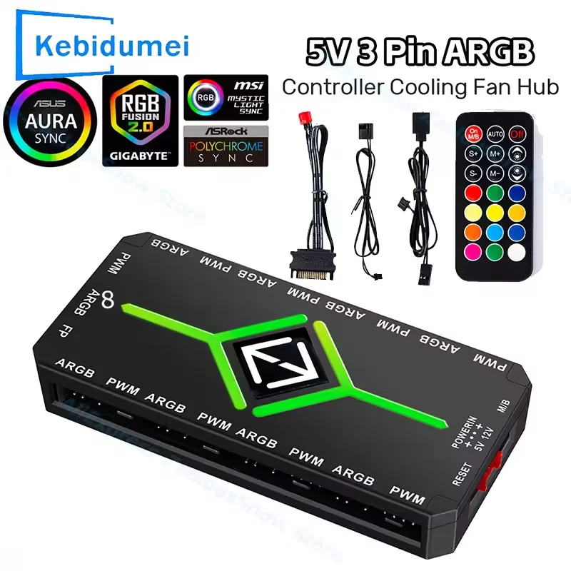 Концентратор для вентиляторов ARGB с 1-9 портами и контроллером ARGB, 5В 3-контактный разветвитель для охлаждающих вентиляторов, магнитный разветвитель PWM для корпуса ПК
Концентратор для вентиляторов ARGB с 1-9 портами и контроллером ARGB, 5В 3-контактный разветвитель для охлаждающих вентиляторов, магнитный разветвитель PWM для корпуса ПК