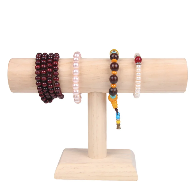 Wood Bracelet Display Rack Cases Chain Watch T-Bar Jewelry Display Organizer Hard Stand Holder
Wood Bracelet Display Rack Cases Chain Watch T-Bar Jewelry Display Organizer Hard Stand Holder