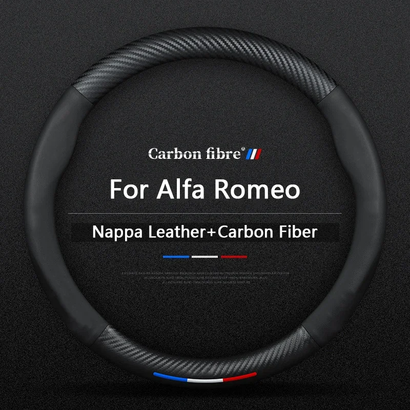 NEW Badge Leather Steering Wheel Cover Car Styling For Alfa Romeo 4C 159 Spider Giulia Giulietta 156 Tonale Mito 147 8C Stelvio
NEW Badge Leather Steering Wheel Cover Car Styling For Alfa Romeo 4C 159 Spider Giulia Giulietta 156 Tonale Mito 147 8C Stelvio