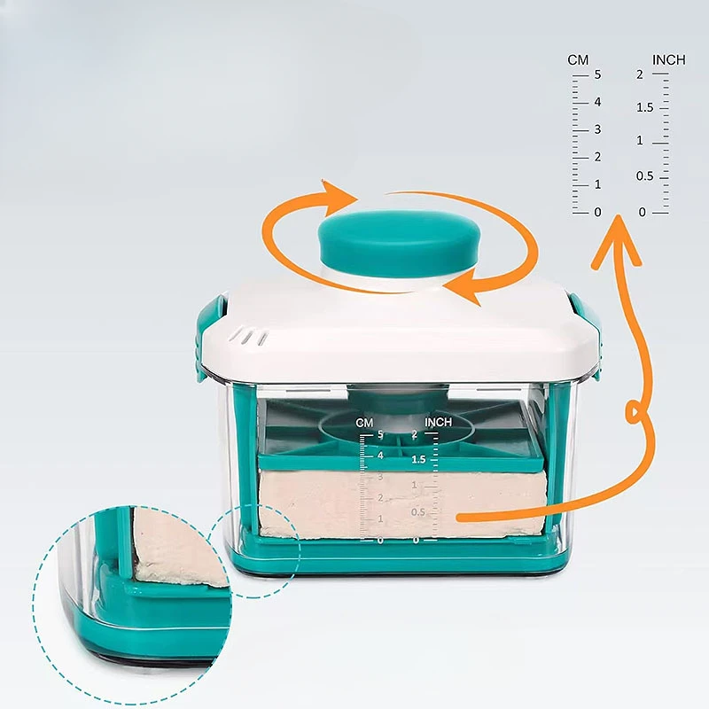 Tofu Presser Drainer Uniform Aperture Juicer Tools Water Filter Box Home Tofu Press Use Plastic U Shaped Drip Tray Sealing Lid
Tofu Presser Drainer Uniform Aperture Juicer Tools Water Filter Box Home Tofu Press Use Plastic U Shaped Drip Tray Sealing Lid