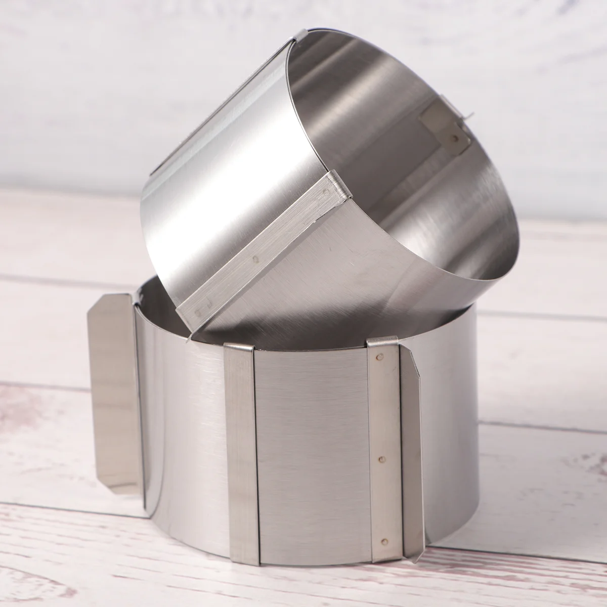 2 Pcs Cookie Cake Pan Biscuits Round Mousse Circle Stainless Steeel Pancake Dispenser Pans
2 Pcs Cookie Cake Pan Biscuits Round Mousse Circle Stainless Steeel Pancake Dispenser Pans
