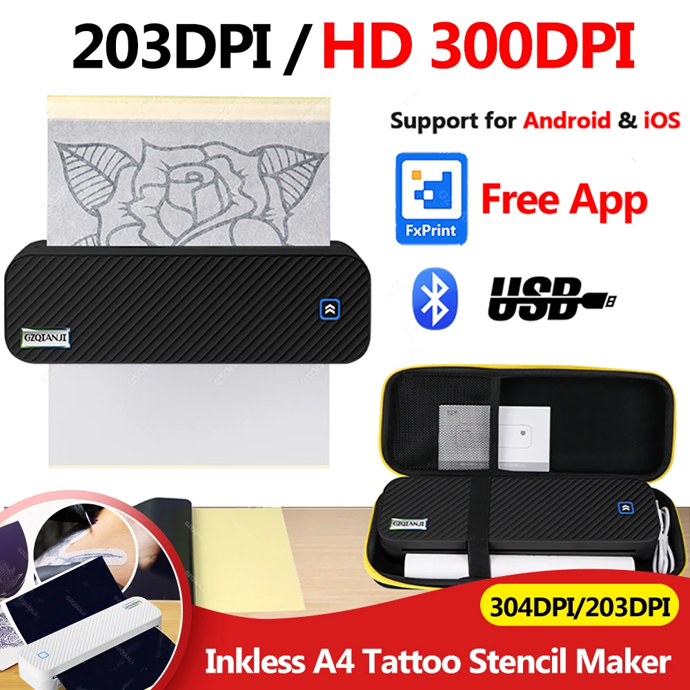 Портативный термопринтер для татуировок с Bluetooth, умный мобильный аппарат для создания трафаретов, копировальный аппарат для рисования линий и печати фотографий
Портативный термопринтер для татуировок с Bluetooth, умный мобильный аппарат для создания трафаретов, копировальный аппарат для рисования линий и печати фотографий