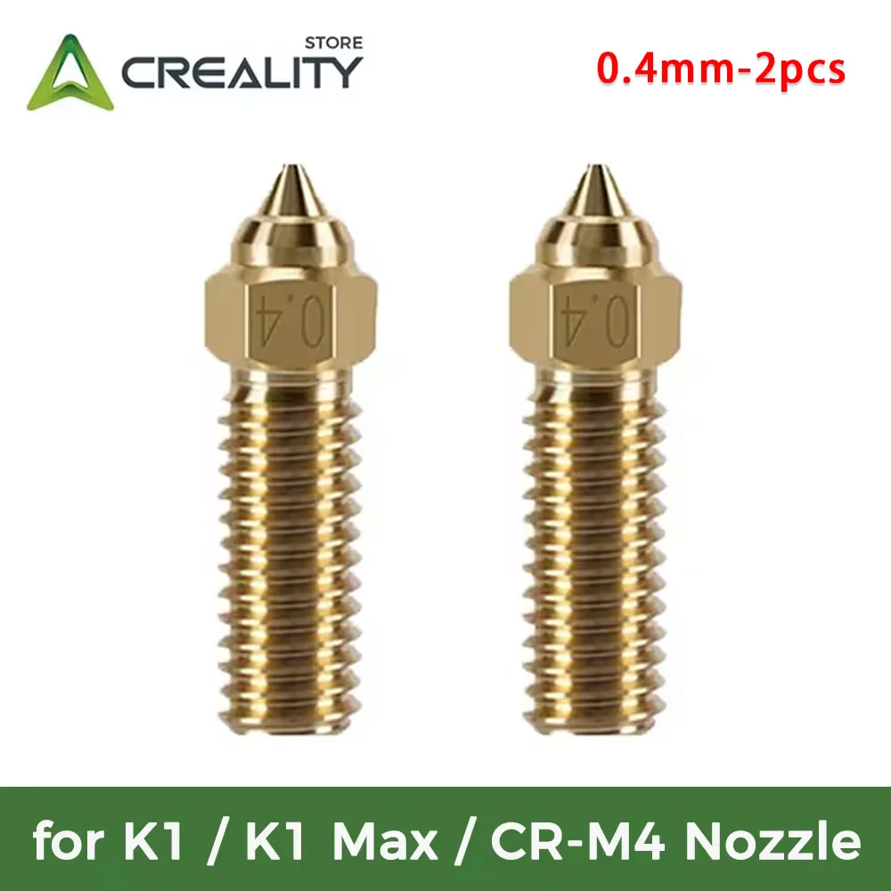 Creality K1/K1 Max сопло, 2 шт., оригинальные латунные высокоскоростные сопла для 3D-принтера, 0,4 мм, подходят для нити 1,75 мм для 3d-принтера K1MAX CR-M4
Creality K1/K1 Max сопло, 2 шт., оригинальные латунные высокоскоростные сопла для 3D-принтера, 0,4 мм, подходят для нити 1,75 мм для 3d-принтера K1MAX CR-M4