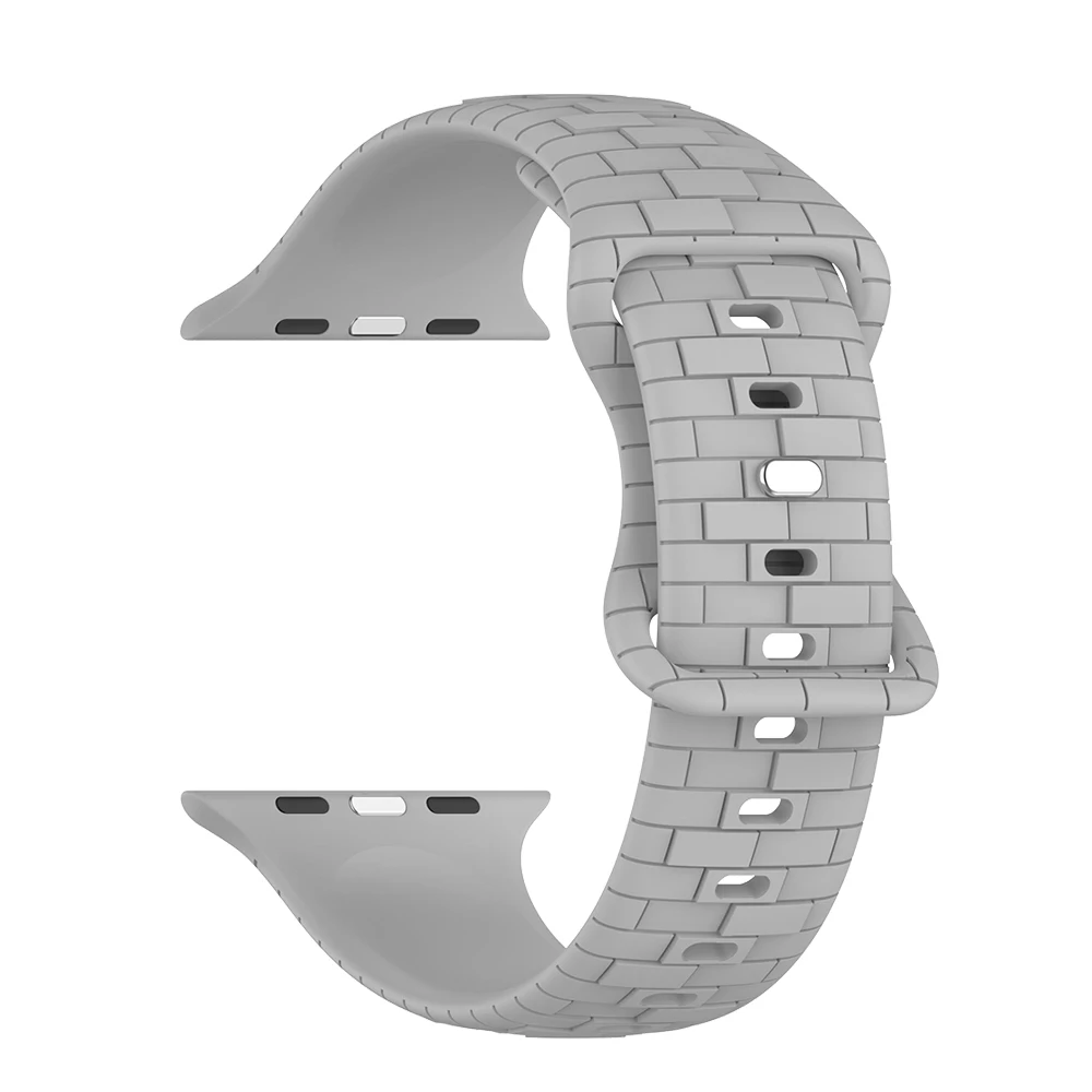 Brick Pattern Silicone Strap for Apple Watch Band 38mm/40mm/41mm & 42mm/44mm/45mm/49mm Bracelet fori Watch series 9 8 7 6 5 4 3 
Brick Pattern Silicone Strap for Apple Watch Band 38mm/40mm/41mm & 42mm/44mm/45mm/49mm Bracelet fori Watch series 9 8 7 6 5 4 3