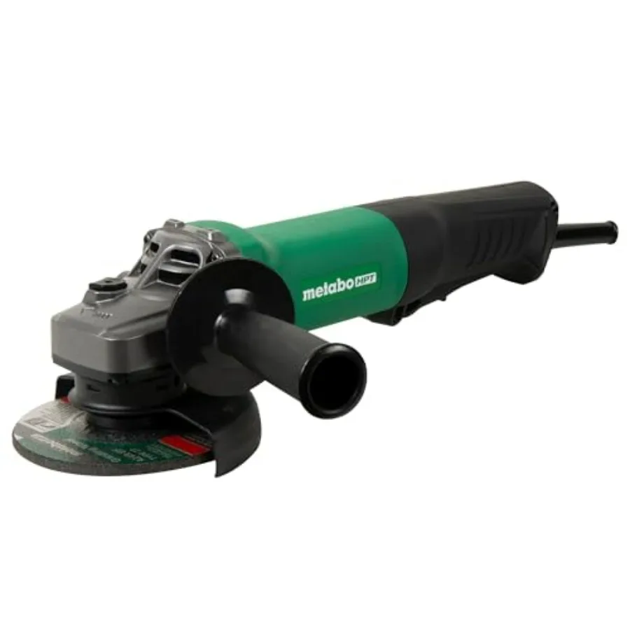 4.5-Inch Angle Grinder 10.5 Amp Paddle Switch Metal Gray High-Torque Durable Design
4.5-Inch Angle Grinder 10.5 Amp Paddle Switch Metal Gray High-Torque Durable Design