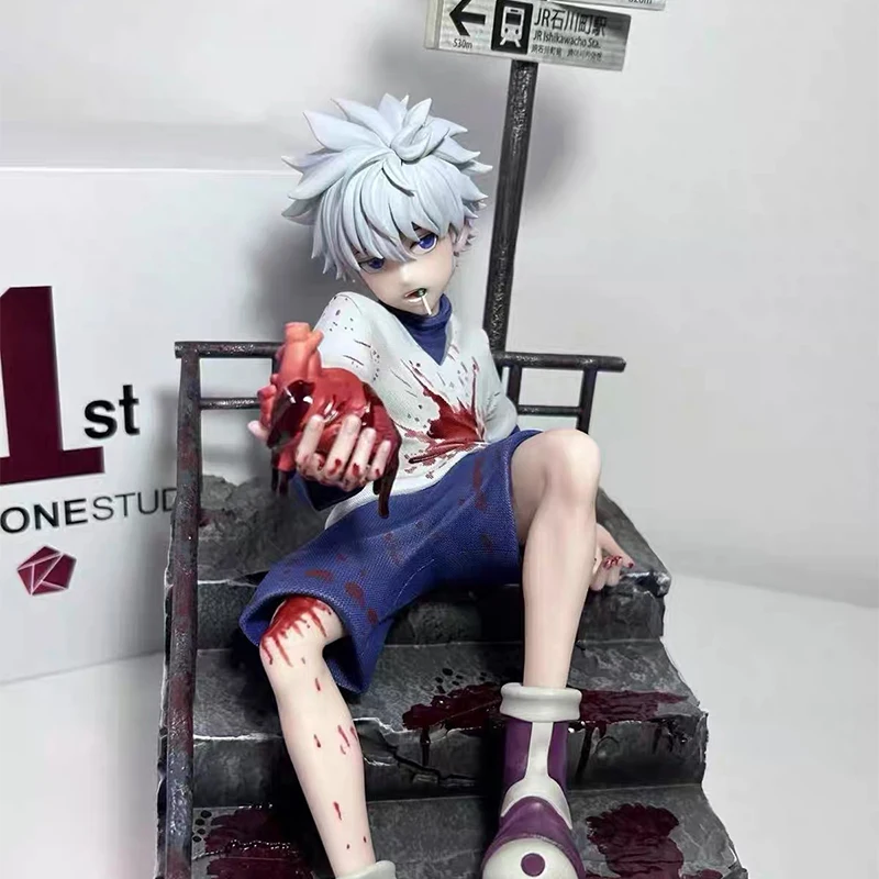 В наличии: Hunter x Hunter Килуа Золдик, версия Red Stone. Коллекционная модель-фигурка из ПВХ: Сцена с лестницей, игрушка-украшение
В наличии: Hunter x Hunter Килуа Золдик, версия Red Stone. Коллекционная модель-фигурка из ПВХ: Сцена с лестницей, игрушка-украшение